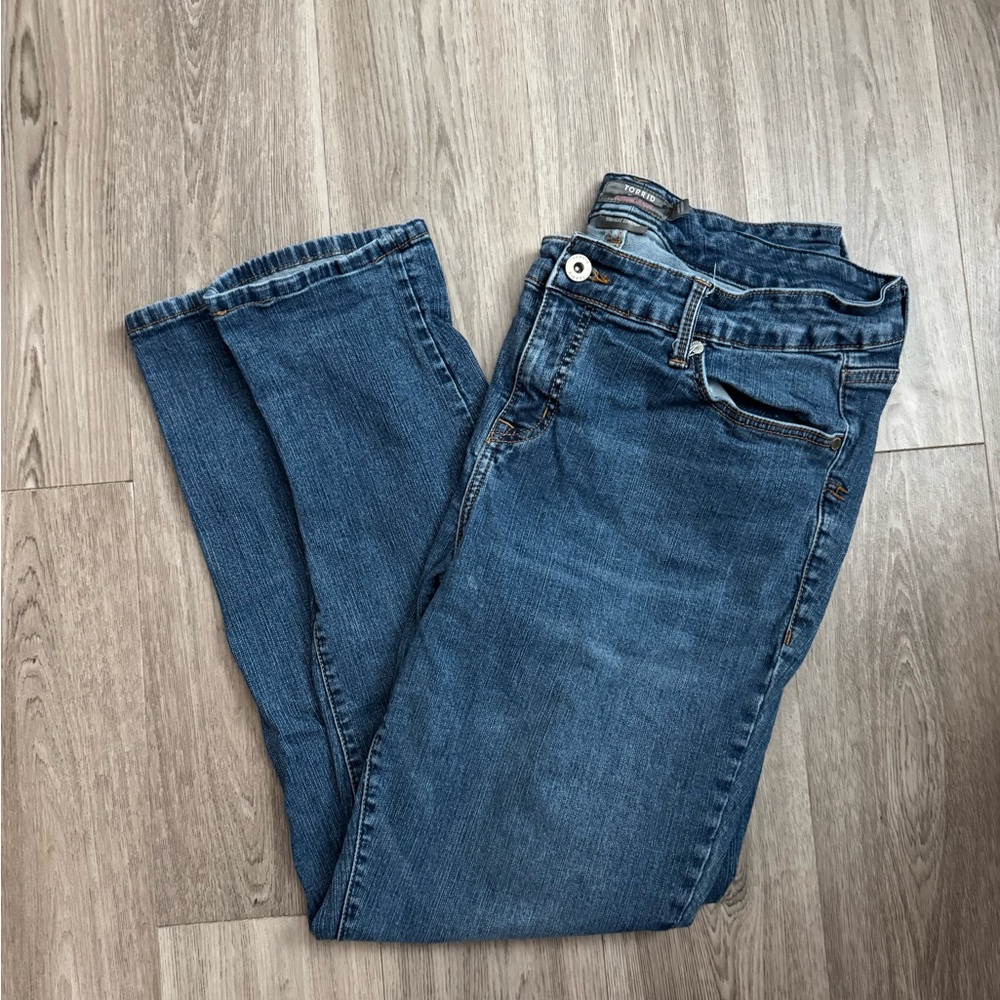 Torrid Medium Wash Straight Leg Jeans